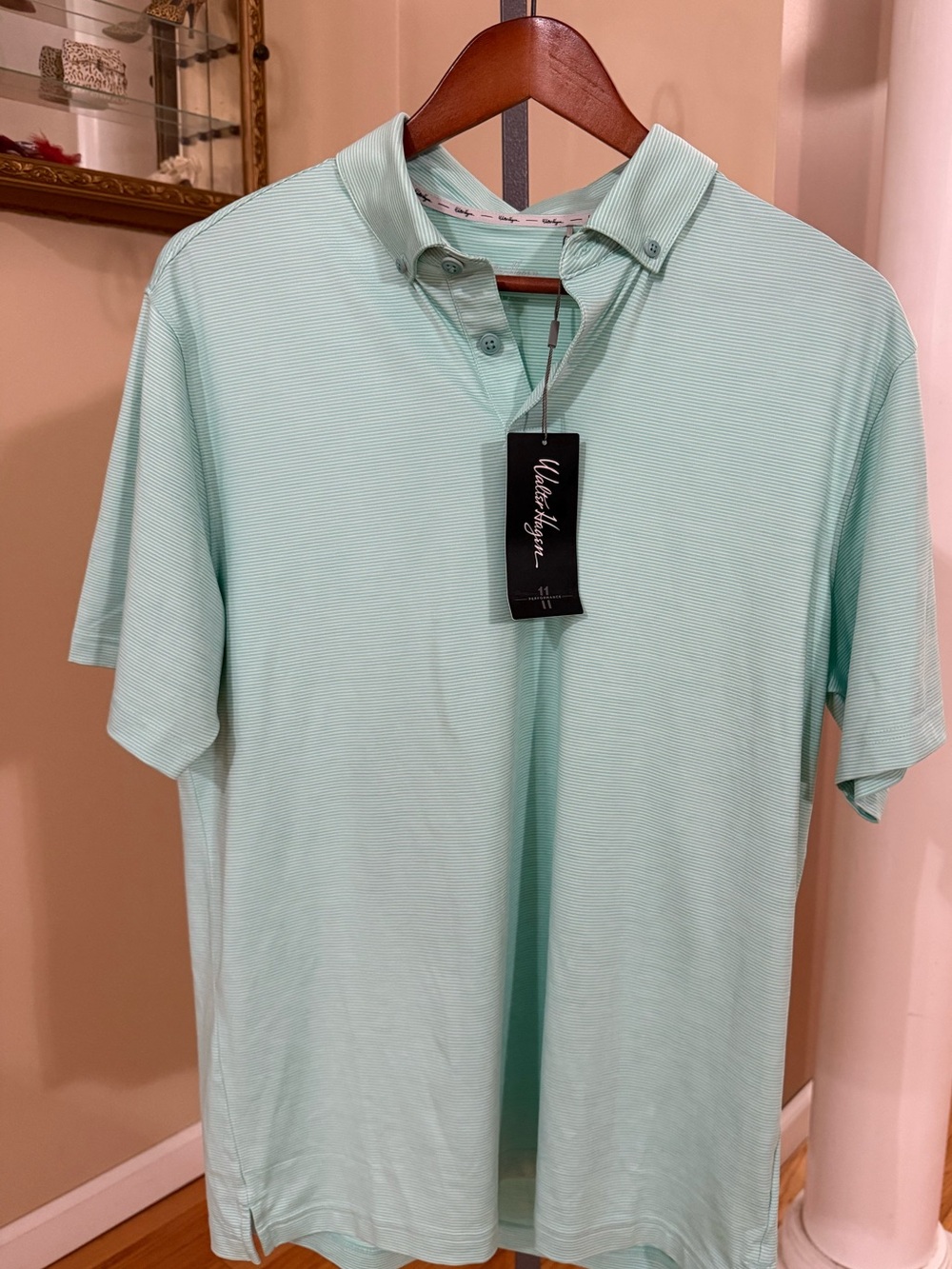 Walter Hagen Mint Green Short-Sleeve Polo